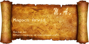 Magocs Arvid névjegykártya